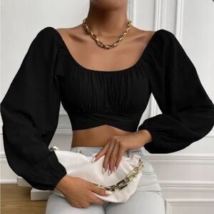 Elegant Black Women's Top